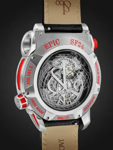 Jacob & Co. Epic SF24 Racing Limited Edition Automatic Titanium Watch, Ref. ES101.20.NS.YR.ABVEA - Men | Thumbnail 5 Jacob & Co. Epic SF24 Racing Limited Edition Automatic Titanium Watch, Ref. ES101.20.NS.YR.ABVEA - Men | Thumbnail 5