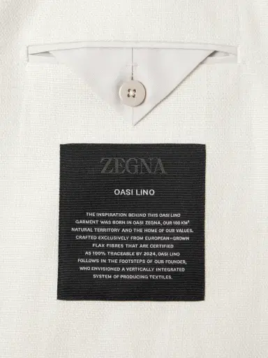 Zegna Mandarin-Collar Unstructrured Linen Blazer - Men | Thumbnail 6 Zegna Mandarin-Collar Unstructrured Linen Blazer - Men | Thumbnail 6