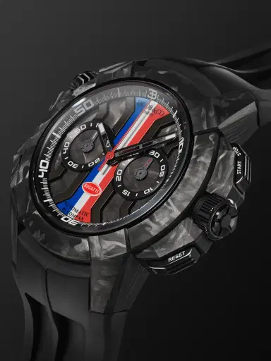 Jacob & Co. Bugatti Epic X Limited Edition Automatic Chronograph Carbon Fibre and Titanium Watch, Ref. EC333.29.AA.AA.A - Men | Thumbnail 4 Jacob & Co. Bugatti Epic X Limited Edition Automatic Chronograph Carbon Fibre and Titanium Watch, Ref. EC333.29.AA.AA.A - Men | Thumbnail 4