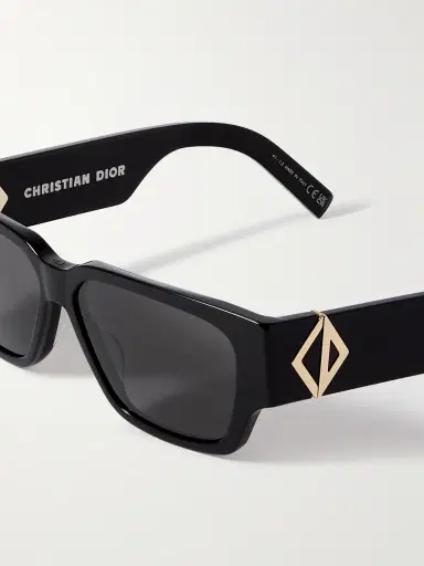 DIOR Eyewear CD Diamond S5I Geometric Acetate and Silver-Tone Sunglasses - Men | Thumbnail 3 DIOR Eyewear CD Diamond S5I Geometric Acetate and Silver-Tone Sunglasses - Men | Thumbnail 3