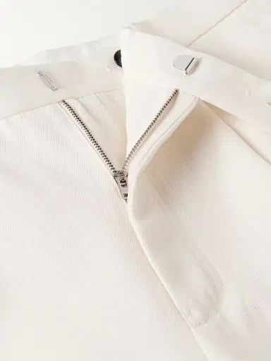 Zegna Slim-Fit Pleated Cotton and Wool-Blend Twill Trousers - Men | Thumbnail 5 Zegna Slim-Fit Pleated Cotton and Wool-Blend Twill Trousers - Men | Thumbnail 5