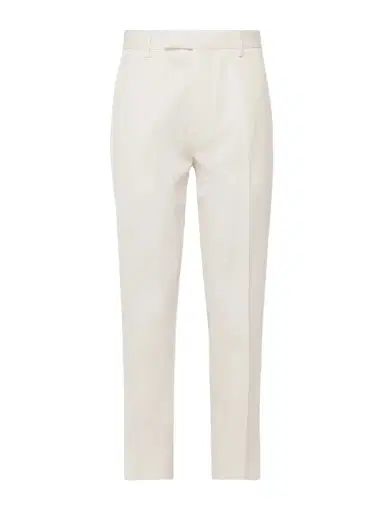 Zegna Slim-Fit Pleated Cotton and Wool-Blend Twill Trousers - Men | Thumbnail 1 Zegna Slim-Fit Pleated Cotton and Wool-Blend Twill Trousers - Men | Thumbnail 1