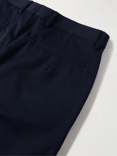 Zegna Slim-Fit Pleated Cotton and Wool-Blend Twill Trousers - Men | Thumbnail 4 Zegna Slim-Fit Pleated Cotton and Wool-Blend Twill Trousers - Men | Thumbnail 4