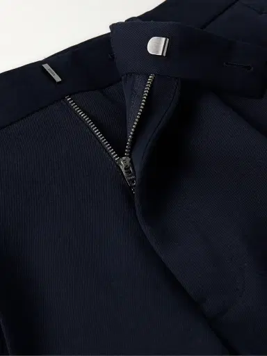 Zegna Slim-Fit Pleated Cotton and Wool-Blend Twill Trousers - Men | Thumbnail 5 Zegna Slim-Fit Pleated Cotton and Wool-Blend Twill Trousers - Men | Thumbnail 5