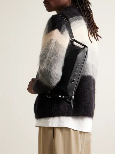Loewe Logo-Debossed Leather Belt Bag - Men | Thumbnail 2 Loewe Logo-Debossed Leather Belt Bag - Men | Thumbnail 2