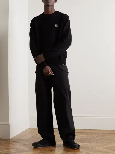 Loewe Anagram Logo-Embroidered Wool Sweater - Men | Thumbnail 2 Loewe Anagram Logo-Embroidered Wool Sweater - Men | Thumbnail 2