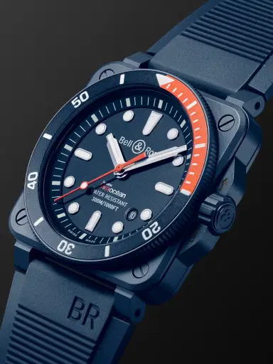 Bell & Ross BR 03-92 Diver Tara Limited Edition Automatic 42mm Ceramic and Rubber Watch, Ref. No. BR0392-D-TR-CE/SRB - Men | Thumbnail 3 Bell & Ross BR 03-92 Diver Tara Limited Edition Automatic 42mm Ceramic and Rubber Watch, Ref. No. BR0392-D-TR-CE/SRB - Men | Thumbnail 3