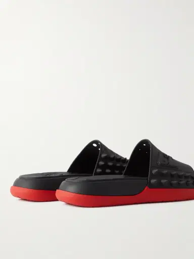 Christian Louboutin Take It Easy Logo-Embossed Cutout Spiked Rubber Slides - Men | Thumbnail 5 Christian Louboutin Take It Easy Logo-Embossed Cutout Spiked Rubber Slides - Men | Thumbnail 5