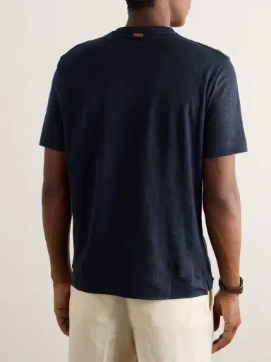 Zegna Linen-Jersey T-Shirt - Men | Thumbnail 3 Zegna Linen-Jersey T-Shirt - Men | Thumbnail 3