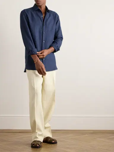 Zegna Oasi Linen Shirt - Men | Thumbnail 2 Zegna Oasi Linen Shirt - Men | Thumbnail 2