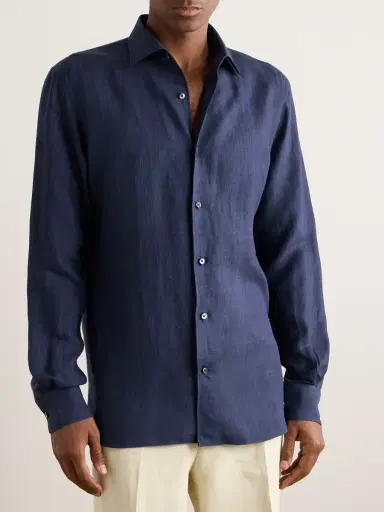 Zegna Oasi Linen Shirt - Men | Thumbnail 3 Zegna Oasi Linen Shirt - Men | Thumbnail 3