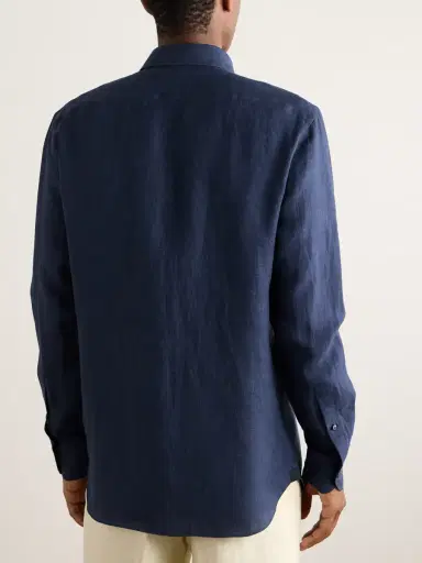 Zegna Oasi Linen Shirt - Men | Thumbnail 4 Zegna Oasi Linen Shirt - Men | Thumbnail 4