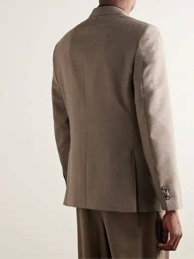 Loro Piana Double-Breasted Virgin Wool-Twill Suit Jacket - Men | Thumbnail 3 Loro Piana Double-Breasted Virgin Wool-Twill Suit Jacket - Men | Thumbnail 3
