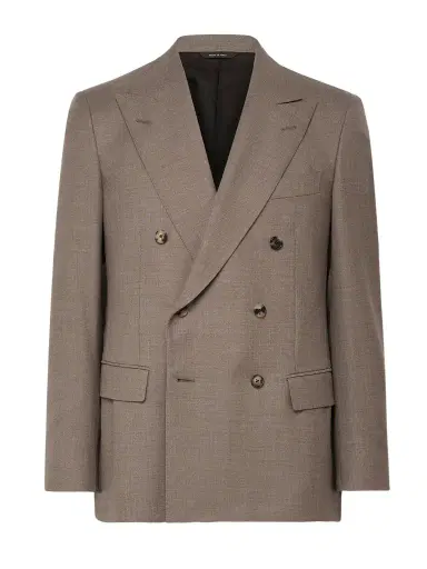 Loro Piana Double-Breasted Virgin Wool-Twill Suit Jacket - Men | Thumbnail 1 Loro Piana Double-Breasted Virgin Wool-Twill Suit Jacket - Men | Thumbnail 1