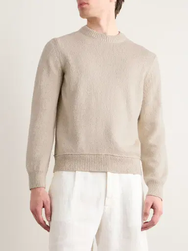 Zegna Organic Cotton and Silk-Blend Sweater - Men | Thumbnail 3 Zegna Organic Cotton and Silk-Blend Sweater - Men | Thumbnail 3