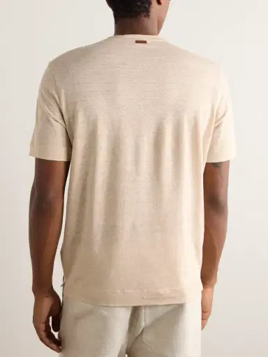 Zegna Linen-Jersey T-Shirt - Men | Thumbnail 3 Zegna Linen-Jersey T-Shirt - Men | Thumbnail 3