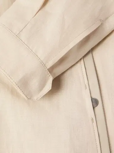 Zegna Leather-Trimmed Oasi Linen Jacket - Men | Thumbnail 5 Zegna Leather-Trimmed Oasi Linen Jacket - Men | Thumbnail 5