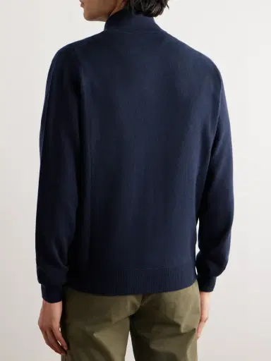 Loro Piana Ribbed Cashmere Zip-Up Sweater - Men | Thumbnail 4 Loro Piana Ribbed Cashmere Zip-Up Sweater - Men | Thumbnail 4
