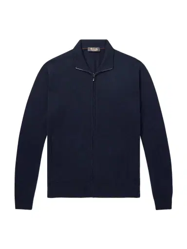 Loro Piana Ribbed Cashmere Zip-Up Sweater - Men | Thumbnail 1 Loro Piana Ribbed Cashmere Zip-Up Sweater - Men | Thumbnail 1