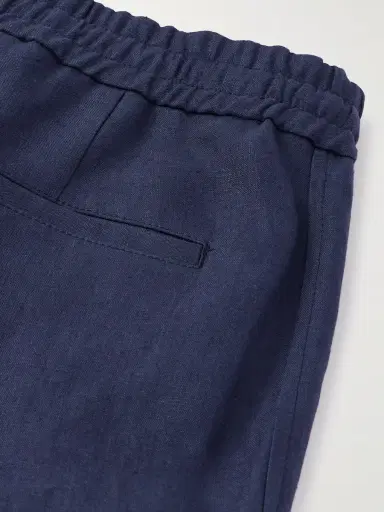 Loro Piana Tapered Linen Trousers - Men | Thumbnail 4 Loro Piana Tapered Linen Trousers - Men | Thumbnail 4