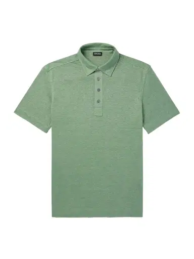 Zegna Slim-Fit Linen Polo Shirt - Men | Thumbnail 1 Zegna Slim-Fit Linen Polo Shirt - Men | Thumbnail 1