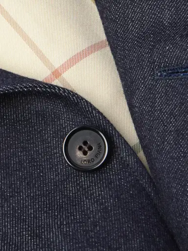 Loro Piana Spagna Leather-Trimmed Cotton and Cashmere-Blend Denim Jacket - Men | Thumbnail 4 Loro Piana Spagna Leather-Trimmed Cotton and Cashmere-Blend Denim Jacket - Men | Thumbnail 4