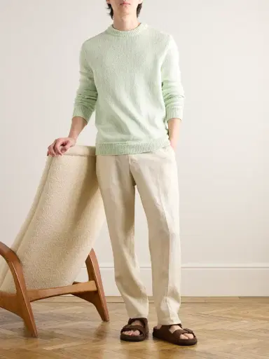 Zegna Organic Cotton and Silk-Blend Sweater - Men | Thumbnail 2 Zegna Organic Cotton and Silk-Blend Sweater - Men | Thumbnail 2