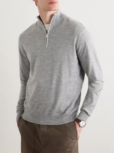 Peter Millar Excursionist Flex Wool-Blend Half-Zip Sweater - Men | Thumbnail 3 Peter Millar Excursionist Flex Wool-Blend Half-Zip Sweater - Men | Thumbnail 3