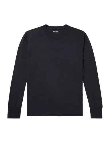 Tom Ford Slim-Fit Lyocell and Cotton-Blend Jersey T-Shirt - Men | Thumbnail 1 Tom Ford Slim-Fit Lyocell and Cotton-Blend Jersey T-Shirt - Men | Thumbnail 1