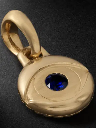 David Yurman Evil Eye 18-Karat Gold Sapphire Pendant - Men | Thumbnail 4 David Yurman Evil Eye 18-Karat Gold Sapphire Pendant - Men | Thumbnail 4