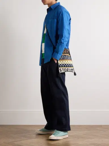 Blue Blue Japan Straight-Leg Indigo-Dyed TENCEL™ Lyocell-Blend Twill Trousers - Men | Thumbnail 2 Blue Blue Japan Straight-Leg Indigo-Dyed TENCEL™ Lyocell-Blend Twill Trousers - Men | Thumbnail 2