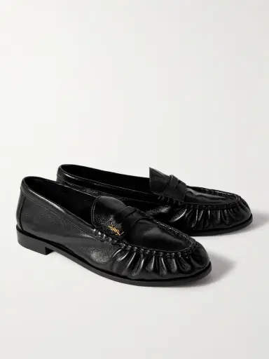 Saint Laurent Le Loafer Monogram Logo-Appliquéd Leather Penny Loafers - Men | Thumbnail 3 Saint Laurent Le Loafer Monogram Logo-Appliquéd Leather Penny Loafers - Men | Thumbnail 3