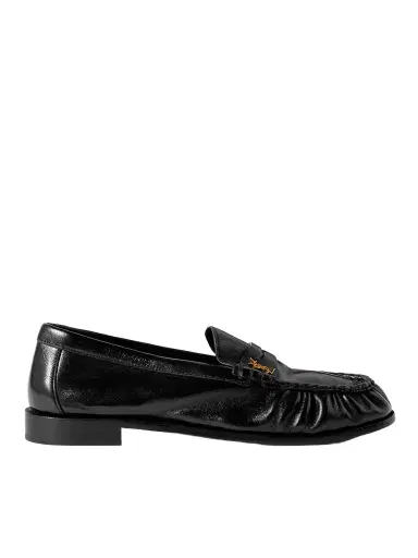 Saint Laurent Le Loafer Monogram Logo-Appliquéd Leather Penny Loafers - Men | Thumbnail 1 Saint Laurent Le Loafer Monogram Logo-Appliquéd Leather Penny Loafers - Men | Thumbnail 1