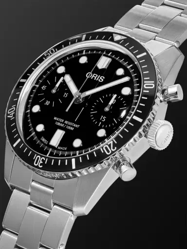 ORIS Divers Sixty-Five Automatic Chronograph Stainless Steel Watch, Ref. 01 771 7791 4054-07 8 20 18 - Men | Thumbnail 3 ORIS Divers Sixty-Five Automatic Chronograph Stainless Steel Watch, Ref. 01 771 7791 4054-07 8 20 18 - Men | Thumbnail 3