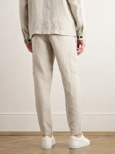 MR P. Tapered Linen Drawstring Cargo Trousers - Men | Thumbnail 3 MR P. Tapered Linen Drawstring Cargo Trousers - Men | Thumbnail 3