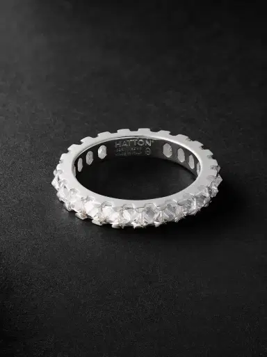 MAD Hatton Labs Spike Eternity Sterling Silver Cubic Zirconia Ring - Men | Thumbnail 3 MAD Hatton Labs Spike Eternity Sterling Silver Cubic Zirconia Ring - Men | Thumbnail 3