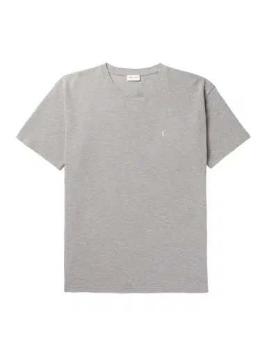 Saint Laurent Logo-Embroidered Cotton-Blend Piqué T-Shirt - Men | Thumbnail 1 Saint Laurent Logo-Embroidered Cotton-Blend Piqué T-Shirt - Men | Thumbnail 1