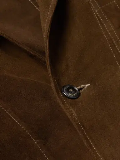 Polo Ralph Lauren Topstitched Suede Blazer - Men | Thumbnail 4 Polo Ralph Lauren Topstitched Suede Blazer - Men | Thumbnail 4