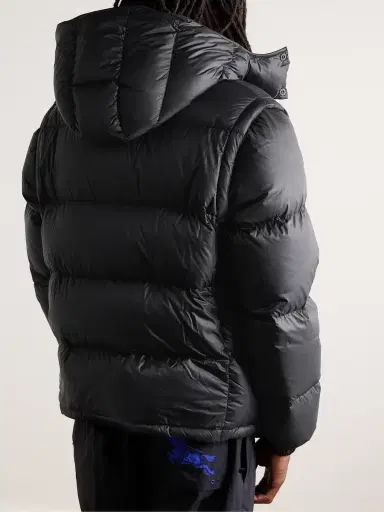 Moncler Cyclone Convertible Logo-Appliquéd Quilted Shell Hooded Down Jacket - Men | Thumbnail 3 Moncler Cyclone Convertible Logo-Appliquéd Quilted Shell Hooded Down Jacket - Men | Thumbnail 3