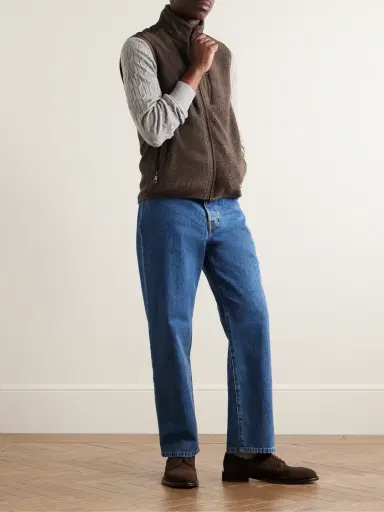 Purdey Shell-Trimmed Bouclé Gilet - Men | Thumbnail 2 Purdey Shell-Trimmed Bouclé Gilet - Men | Thumbnail 2