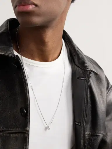 Greg Yuna Umlaut Mini 18-Karat White Gold Pendant - Men | Thumbnail 2 Greg Yuna Umlaut Mini 18-Karat White Gold Pendant - Men | Thumbnail 2