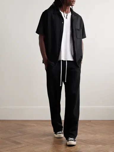 Les Tien Heavyweight Structured-Fleece Cotton-Jersey Sweatpants - Men | Thumbnail 2 Les Tien Heavyweight Structured-Fleece Cotton-Jersey Sweatpants - Men | Thumbnail 2