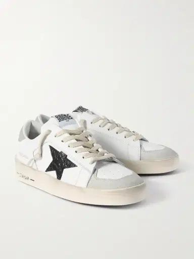 Golden Goose Stardan Distressed Suede-Trimmed Leather Sneakers - Men | Thumbnail 4 Golden Goose Stardan Distressed Suede-Trimmed Leather Sneakers - Men | Thumbnail 4