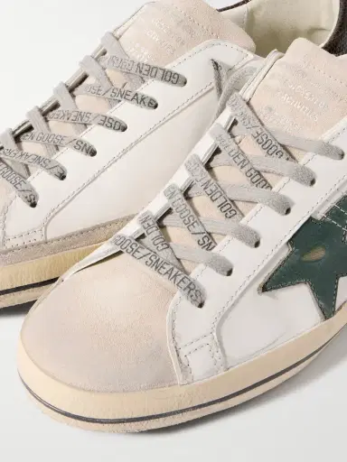 Golden Goose Super-Star Distressed Leather and Suede Sneakers - Men | Thumbnail 6 Golden Goose Super-Star Distressed Leather and Suede Sneakers - Men | Thumbnail 6