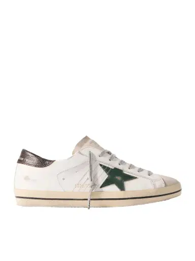 Golden Goose Super-Star Distressed Leather and Suede Sneakers - Men | Thumbnail 1 Golden Goose Super-Star Distressed Leather and Suede Sneakers - Men | Thumbnail 1