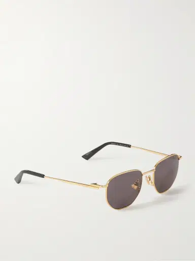 Bottega Veneta Round-Frame Gold-Tone Sunglasses - Men | Thumbnail 4 Bottega Veneta Round-Frame Gold-Tone Sunglasses - Men | Thumbnail 4