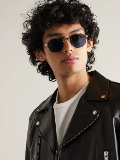 Cartier Eyewear Santos de Cartier Rimless Oval-Frame Silver-Tone Sunglasses - Men | Thumbnail 2 Cartier Eyewear Santos de Cartier Rimless Oval-Frame Silver-Tone Sunglasses - Men | Thumbnail 2