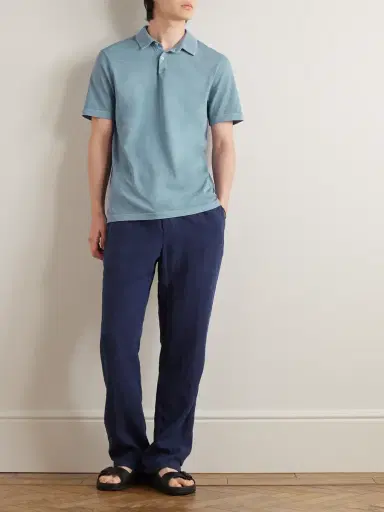 James Perse Supima Cotton-Jersey Polo Shirt - Men | Thumbnail 2 James Perse Supima Cotton-Jersey Polo Shirt - Men | Thumbnail 2