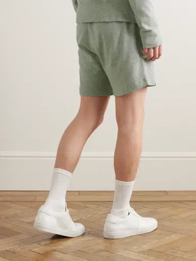 James Perse Straight-Leg Garment-Dyed Cotton-Jersey Drawstring Shorts - Men | Thumbnail 3 James Perse Straight-Leg Garment-Dyed Cotton-Jersey Drawstring Shorts - Men | Thumbnail 3