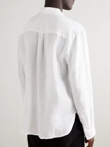 James Perse Garment-Dyed Linen Shirt - Men | Thumbnail 4 James Perse Garment-Dyed Linen Shirt - Men | Thumbnail 4